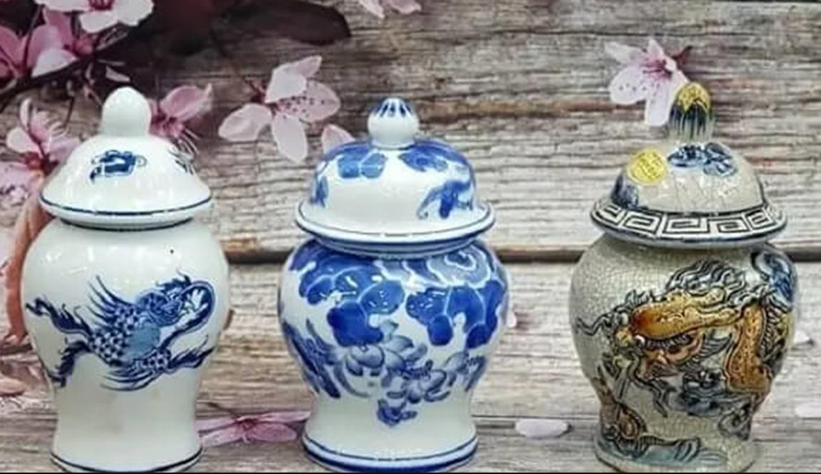 CHOÉ ĐỂ TRÊN BAN THỜ LOẠI ĐẸP ? HŨ ĐỰNG MUỐI GẠO NƯỚC TRÊN BAN THỜ